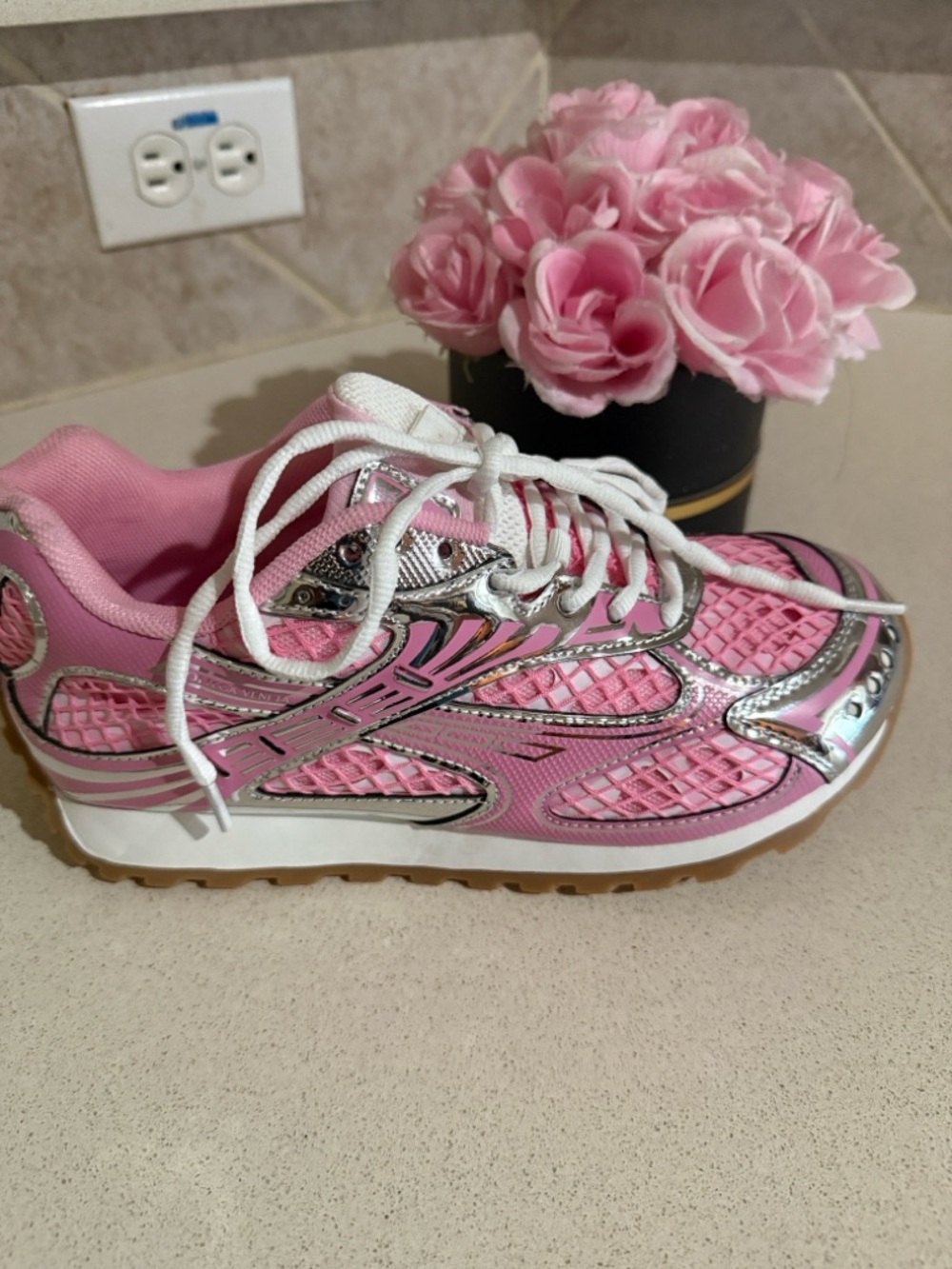 Bottega Veneta Pink Sneakers